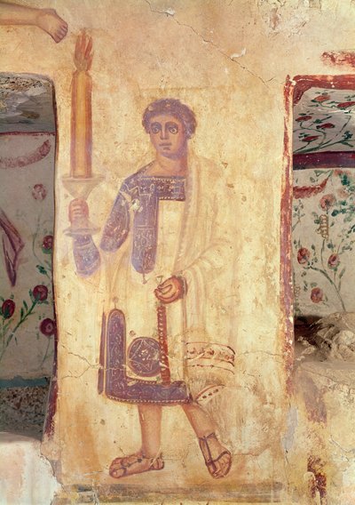 Torch Bearer, from the Tomb of Aelia Arisuth by Roman